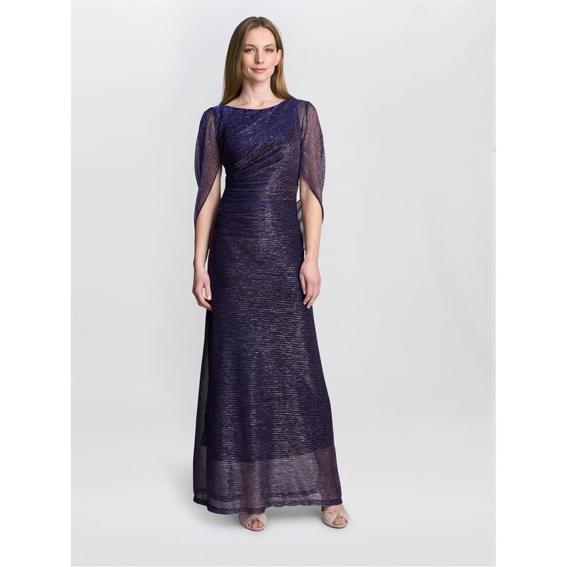 【送料無料】 ジーナバッコーニ レディース ワンピース トップス Joanna Metallic Knit Maxi Dress PINK/COBALT