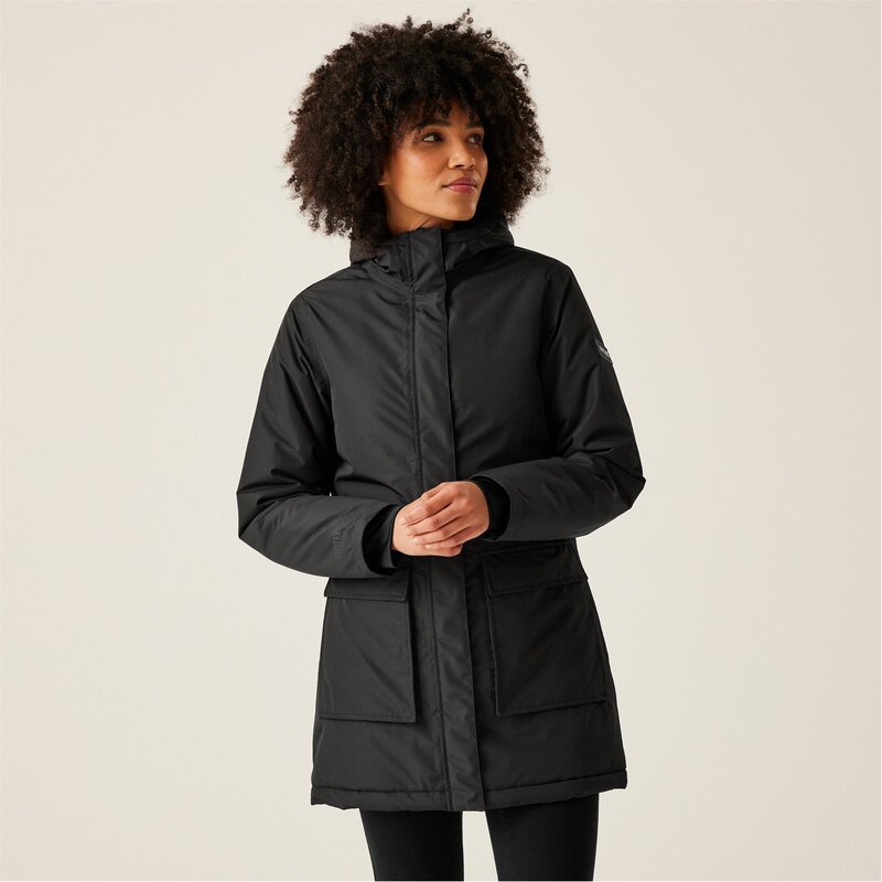 【送料無料】 レガッタ レディース ジャケット・ブルゾン アウター Womens Voltera Waterproof Jacket Black