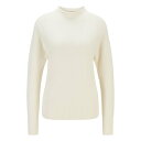 【送料無料】 ボス レディース パーカー・スウェット アウター Franzista Sweater White