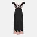 【送料無料】 ラブスハックファンシー レディース ワンピース トップス Brinkley Satin Midi Dress Black