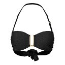 【送料無料】 ビバ レディース トップのみ 水着 Bandeau Bikini Top Black Texture