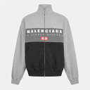 【送料無料】 バレンシアガ メンズ ジャケット・ブルゾン アウター Bal Zip Jacket Sn52 Heather Grey