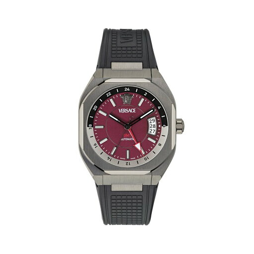 【送料無料】 ヴェルサーチ メンズ 腕時計 アクセサリー Chrono X Dial Stainless Steel Watch REd/Grey 【送料無料】 ヴェルサーチ メンズ 腕時計 アクセサリー Chrono X Dial Stainless Steel Watch REd/Grey