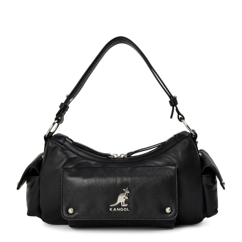 カンゴール レディース バッグ ハンドバッグ ミニ Kangol Mini Utillity Shoulder Bag Black ブラック