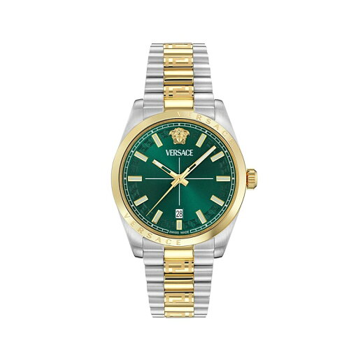 【送料無料】 ヴェルサーチ メンズ 腕時計 アクセサリー Millenyium Watch Green/Metallics 【送料無料】 ヴェルサーチ メンズ 腕時計 アクセサリー Millenyium Watch Green/Metallics