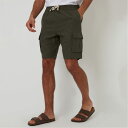 【送料無料】 スリードベア メンズ ハーフパンツ・ショーツ ボトムス Linen Blend Cargo Shorts Khaki
