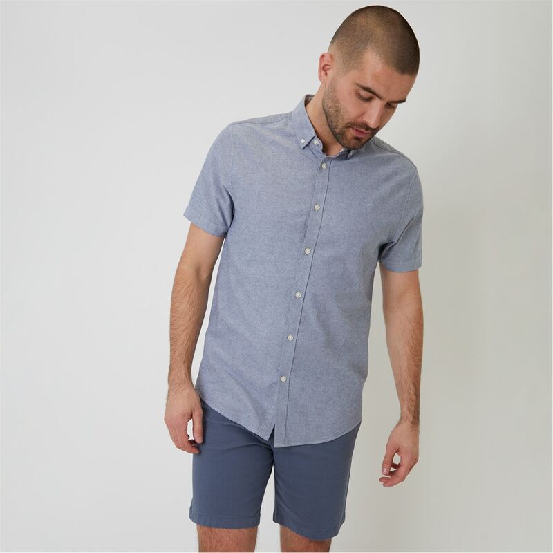 【送料無料】 スリードベア メンズ シャツ トップス Oxford Cotton Slim Fit 