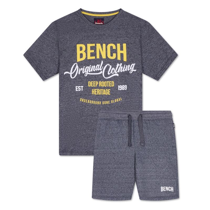 ベンチ メンズ トップス シャツ Bench Zeeton Short Set Black Grindle ブラック