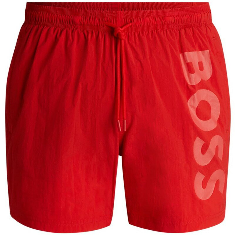 【送料無料】 ボス メンズ ハーフパンツ・ショーツ 水着 Octopus Swim Shorts Bright Red