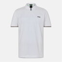 【送料無料】 ボス メンズ ポロシャツ トップス Philix Pima 10270356 01 White 100