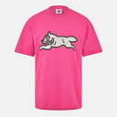 【送料無料】 アイスクリーム メンズ Tシャツ トップス Polka Dot Run Dog T-Shirt Pink