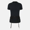【送料無料】 バレンシアガ レディース シャツ トップス Bal Lingerie Tee Ld52 Faded Black