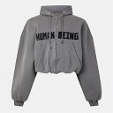 【送料無料】 バレンシアガ メンズ パーカー・スウェット アウター Bal Round Zip OTH Sn52 Dark Grey