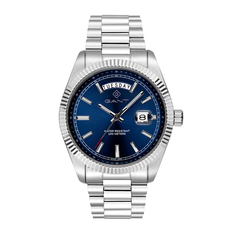 ガント メンズ アクセサリー 腕時計 Gant Fairfax Wide Sn54 Blue/Silver ブルー