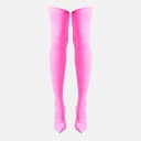 【送料無料】 バレンシアガ レディース ブーツ・レインブーツ シューズ Bal Pantashoes Ld99 Neon Pink