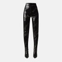 【送料無料】 バレンシアガ レディース ブーツ・レインブーツ シューズ Bal Pantaleggings Ld99 Black/Black Mat
