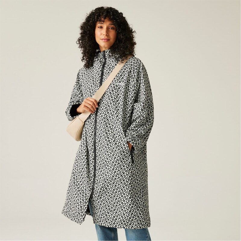 【送料無料】 レガッタ レディース ジャケット・ブルゾン アウター Orla Kiely Changing Robe Jasmine Flower Black