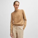 【送料無料】 ボス レディース パーカー・スウェット アウター Formenas Regular-Fit Cashmere Sweater Beige
