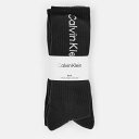 【送料無料】 カルバンクライン メンズ 靴下 アンダーウェア Crew Socks 3-Pack Mens Black