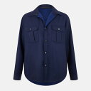 【送料無料】 ブリオーニ メンズ シャツ トップス Brioni Overshirt Sn53 Navy
