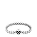 【送料無料】 アレキサンダー・マックイーン メンズ ブレスレット・バングル・アンクレット アクセサリー Alex Skull Bead Brcl Sn42 Si...