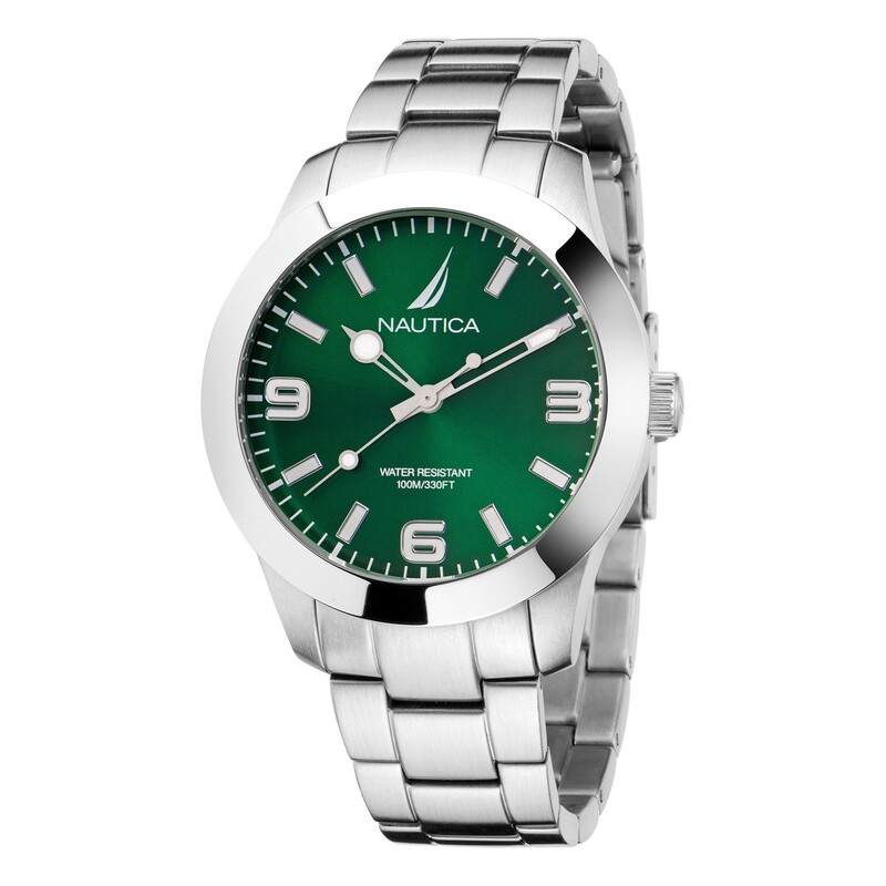 【送料無料】 ナウティカ メンズ 腕時計 アクセサリー Nautica Dial Brclt Sn99 Silver