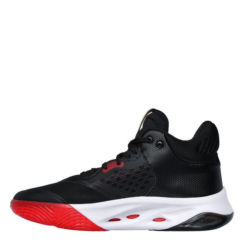 【送料無料】 スケッチャーズ メンズ スニーカー シューズ Durable Stability Mesh Comfort Coll Low-Top Trainers Mens Black/Red