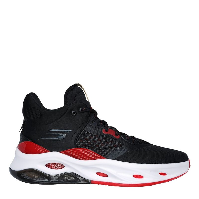 【送料無料】 スケッチャーズ メンズ スニーカー シューズ Durable Stability Mesh Comfort Coll Low-Top Trainers Mens Black/Red