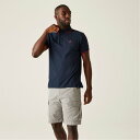 【送料無料】 レガッタ メンズ ポロシャツ トップス Tadeo II Polo Shirt Navy/White Tipping