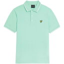【送料無料】 ライルアンドスコット メンズ ポロシャツ トップス Lyle Tip Polo Shirt Sn54 Aqua Marine