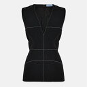 【送料無料】 マグラー レディース シャツ トップス Mugler Slvels Top Ld99 Black