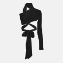 【送料無料】 マグラー レディース シャツ トップス Mugler Asymtrc Ti T Ld99 Black