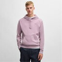 【送料無料】 ボス メンズ パーカー・スウェット アウター Logo Detail Peached-Cotton Hoodie Purple(4)