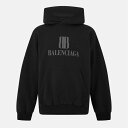 【送料無料】 バレンシアガ メンズ パーカー・スウェット アウター Bal Logo OTH Sn54 Faded Black