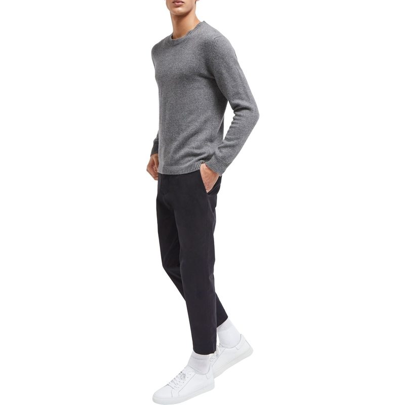 フレンチコネクション メンズ ニット・セーター アウター Italian Eco Cashmere Crew Neck Jumper Mid Grey