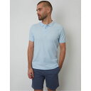 【送料無料】 スリードベア メンズ ポロシャツ トップス Cotton Pique Short Sleeve Polo Shirt Light Blue