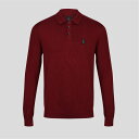 【送料無料】 ルーク1977 メンズ ポロシャツ トップス Venice Long Sleeve Knitted Polo Shirt Red