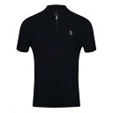 【送料無料】 ルーク1977 メンズ ポロシャツ トップス Rib Eye Knitted Polo Shirt Navy