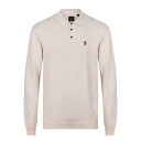 【送料無料】 ルーク1977 メンズ ポロシャツ トップス Venice Long Sleeve Knitted Polo Shirt Beige