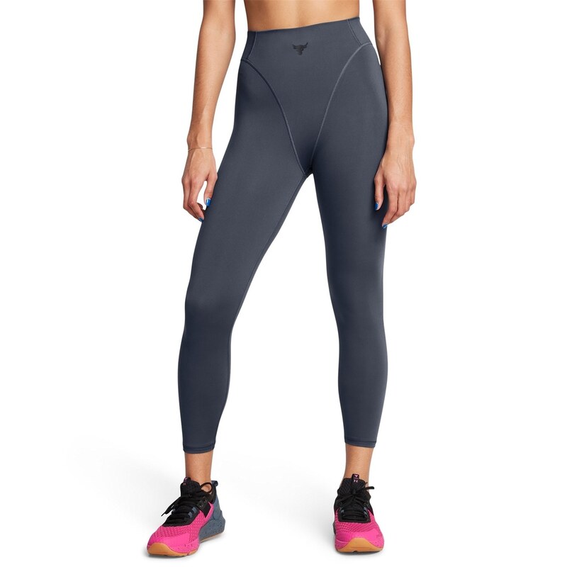 アンダーアーマー レディース ボトムス レギンス Under Armour Armour Pjt Rck Lg Grind Ankl Gym Legging Womens Grey グレー(4)