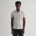 【送料無料】 ガント メンズ ポロシャツ トップス Tonal Shield Polo Shirt Grey