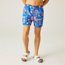 【送料無料】 レガッタ メンズ ハーフパンツ・ショーツ 水着 Loras Swim Shorts Oxford Blue Family Hawaiian(4)