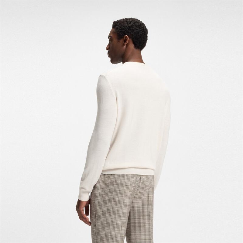 【送料無料】 ボス メンズ ニット・セーター アウター Botto-L 10243935 01 Open White 131