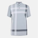 【送料無料】 バブアー メンズ ポロシャツ トップス Blaine Tartan Short-Sleeved Polo Shirt Mineral Blue