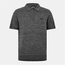 【送料無料】 バブアー メンズ ポロシャツ トップス Maverick Mouline Knitted Polo Shirt Black