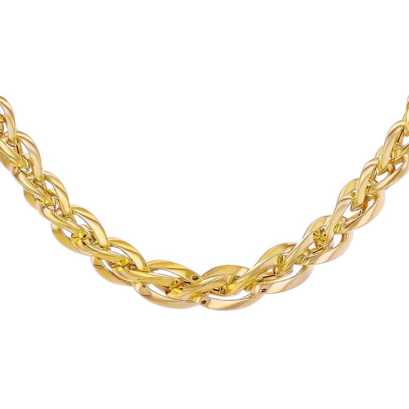 ビー ユー レディース アクセサリー ネックレス・チョーカー・ペンダントトップ レース Be You 9ct Gold Graduated Spiga Necklace Yellow Gold イエロー