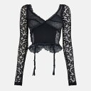 【送料無料】 バレンシアガ レディース シャツ トップス Bal Lingerie LS Top Ld52 Black