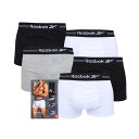 【送料無料】 リーボック メンズ ボクサーパンツ アンダーウェア 5 Pack of Sports Trunks Black
