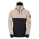 【送料無料】 デアツービー メンズ ジャケット・ブルゾン アウター Freeride Overhead Waterproof Ski Jacket Cream Black