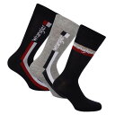 【送料無料】 ラングラー メンズ 靴下 アンダーウェア 3 Pack of Socks Blue